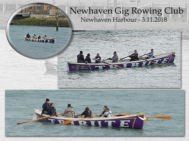 Newhaven Gig Rowing Club's gig 'Tribute' - Newhaven - 3.11.2018