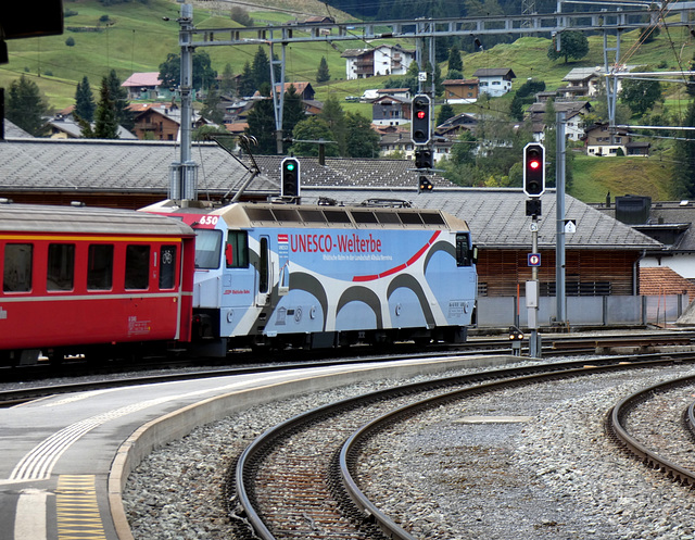 Train Departing Klosters