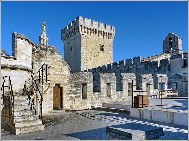 Avignon : La parte alta del palazzo dei Papi