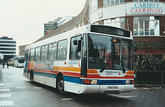Stagecoach Red and White P890 MNE in Cardiff – 26 Feb 2001