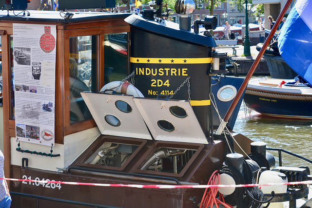 Sail Leiden 2018 – Industrie 2D4 engine in the Kleine Beer