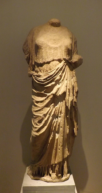 Statue of Aphrodite or Persephone from Athens in the National Archaeological Museum in Athens, May 2014