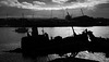 Boat Wreck Silhouette