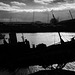 Boat Wreck Silhouette