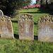 Ling Memorials, St Mary's Churchyard, St Mary's Street, Bungay, Suffolk
