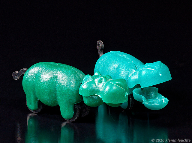 Spielzeug-Hippo Schnapp, beweglich, Kunststoff, 2016