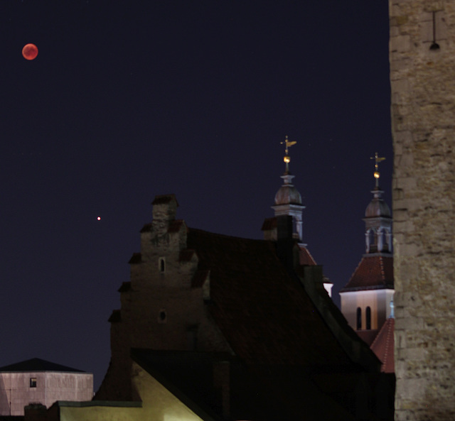 Lunar Eclipse and Mars