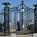 Haifa, Cast Iron Gate at the Upper Entrance to the Baha'i Gardens