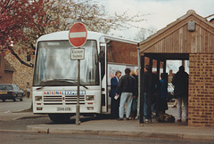 Wessex (National Express contractor) 133 (C133 CFB) in Mildenhall - April 1991