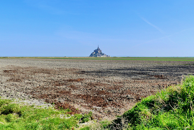 P1370020- Les polders et le Mont - Vers le Mont St Michel.  23 mars 2021