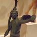 Detail of a Bronze Statuette of Eros Running in the Metropolitan Museum of Art, February 2013