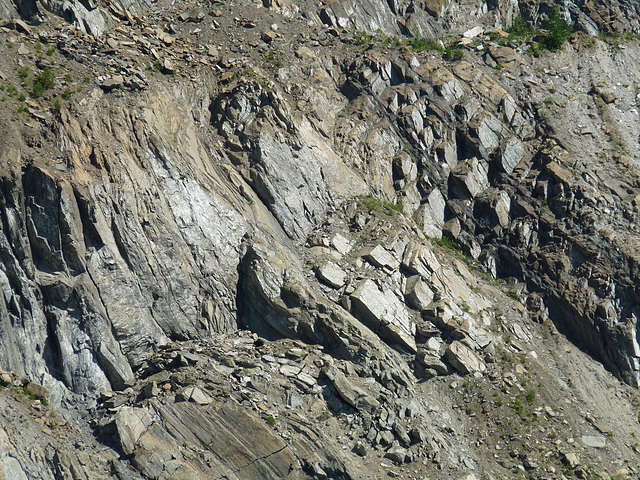 Exposed Rock at a Quarry