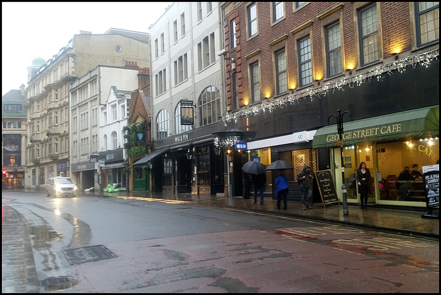 George Street in the rain