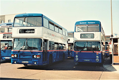 Southend Transport double deckers in Southend Bus Station – 9 Aug 1995 (279-12)