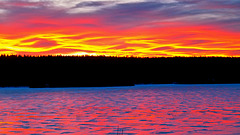 Sundown at Lac La Hache, BC