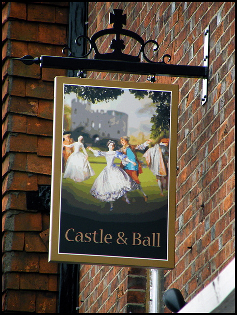 new Castle & Ball sign