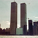 World Trade Centre from North River (Scan from June 1981)