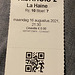Film ticket for: La Haine