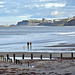 Along the beach to Whitby from Sandsend, North Yorkshire