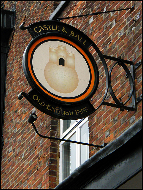 old Castle & Ball sign
