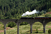 Stanier LMS class 5 44871 crossing Glenfinnan Viaduct with 2Y61 10.15 Ft. William - Mallaig The Jacobite 24th May 2022.