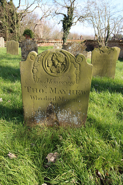 Monument to Thomas Mayhew (d1797) Holy Trinity Churchyard, Trinity Street, Bungay, Suffolk
