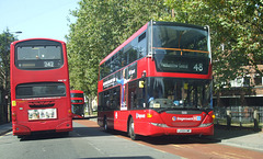 DSCF4829 Arriva London LF52 UPB, Stagecoach London LX59 CMF and LTZ 1369 - 24 Aug 2016