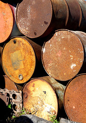 Old Oil Drums