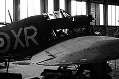 Brooklands Museum January 2015 Hawker Hurricane Restoration mono