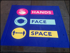 hands face space