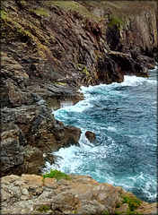 H. A. N. W. E. everyone! Cornish cliffs from Tubby's Head
