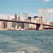 Brooklyn Bridge from the East River (Scan from June 1981)