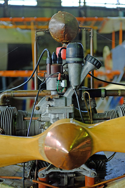 Brooklands Museum January 2015 Santos Dumont Demoiselle Engine