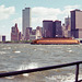 Staten Island Ferry passes Lower Manhattan (Scan from June 1981)