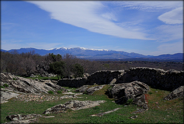 Sierra de Guadarrama from the Roman road near El Escorial