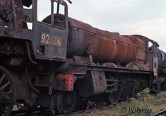 7903 'Foremarke Hall' at Barry scrapyard in 1980