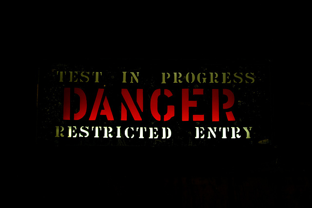 Brooklands Museum January 2015 Danger