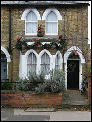 Christmas house garland