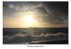 The last sunset of 2015 - Seaford Bay - 31.12.2015