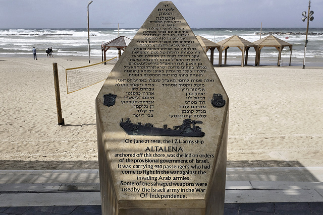 The Altalena Memorial – Frishman Beach, Tel Aviv, Israel