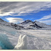 Broken ice crust, Mont Cenis Lake