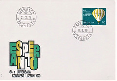 La 64-a Universala Kongreso - Lucerno 1979 - koverto kaj poŝtmarko
