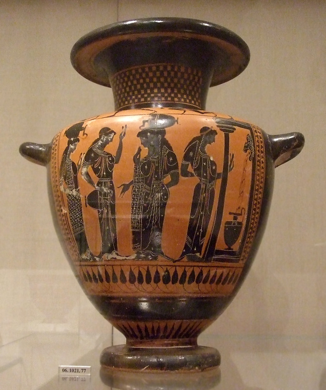Terracotta Hydria Attributed to the Painter of Hamburg Class of 1917 in the Metropolitan Museum of Art, July 2011