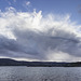 Incoming shower over Skye from Churchton Bay