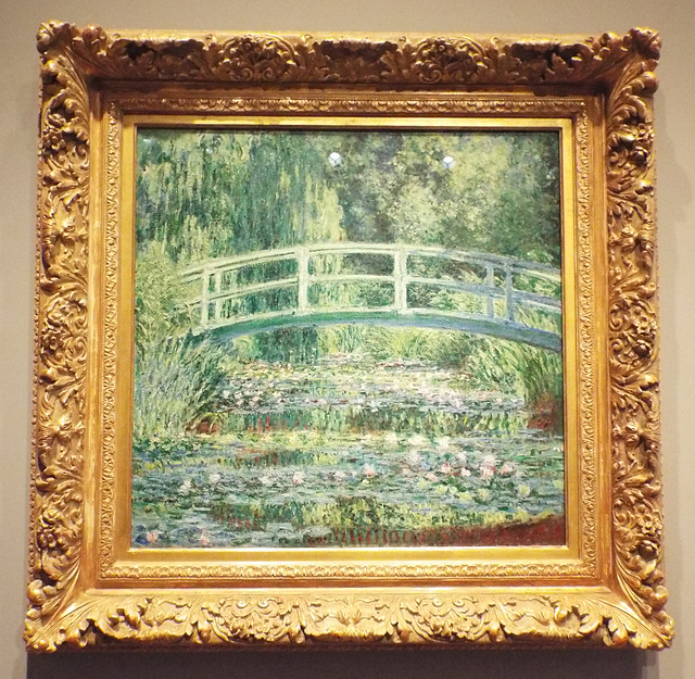 Waterlilies and Japanese Bridge by Monet in the Princeton University Art Museum, April 2017