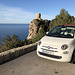Mein toller Flitzer vor dem Torre des Verger, an der herrlichen Westküste von Mallorca Mein toller Flitzer vor dem Torre des Verger, an der herrlichen Westküste von Mallorca