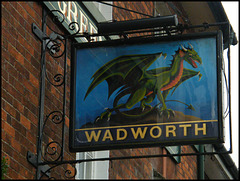 Green Dragon pub sign