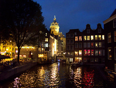 Amsterdam, night canal