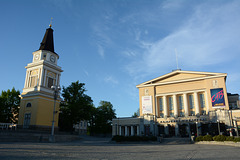 Finland, Tampere Old Church and Tampere Theater