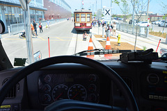 Canada 2016 – Toronto – Doors Open TTC Leslie Barns – Behind the wheel of a rail recovery vehicle